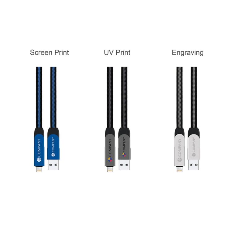 Picture of 60W 6-in-1 Long Braided Charging Cable