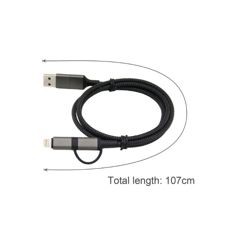 Picture of 60W Long 4-in-1 Braided Charging Cable
