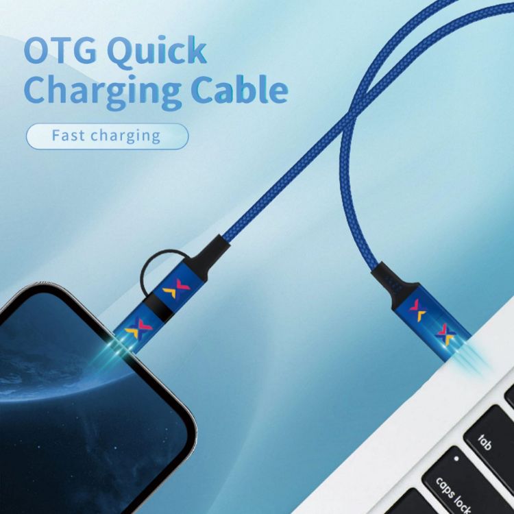 Picture of 60W Long 4-in-1 Braided Charging Cable