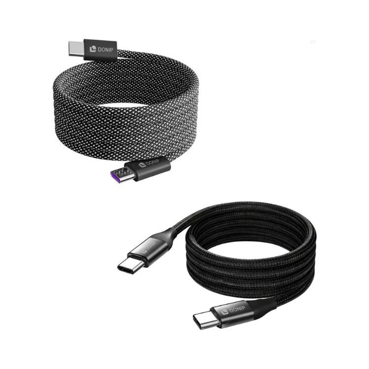 Picture of 100W Magnetic Round Braided Charging Cable