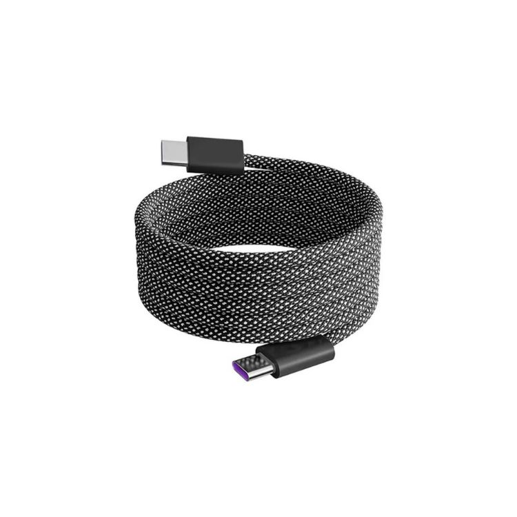 Picture of 100W Magnetic Round Braided Charging Cable