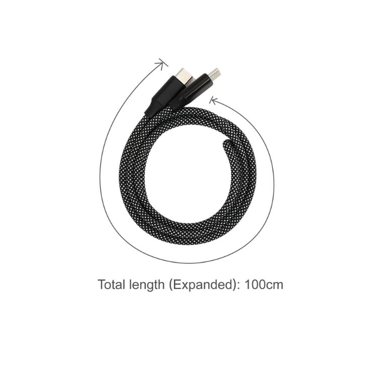 Picture of 100W Magnetic Round Braided Charging Cable