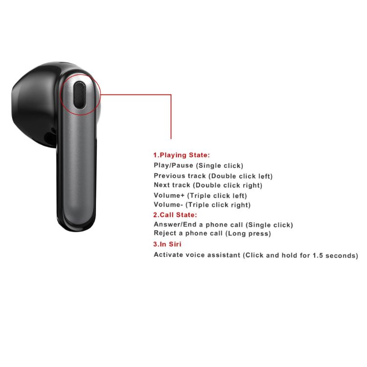 Picture of Semi in-Ear Wireless Earbuds