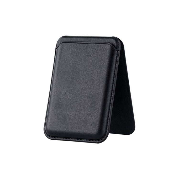 Picture of PU Foldable Magnetic Card Holder with Phone Stand