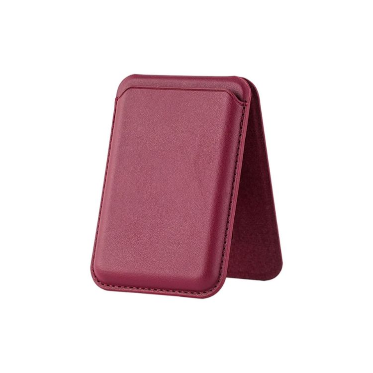 Picture of PU Foldable Magnetic Card Holder with Phone Stand
