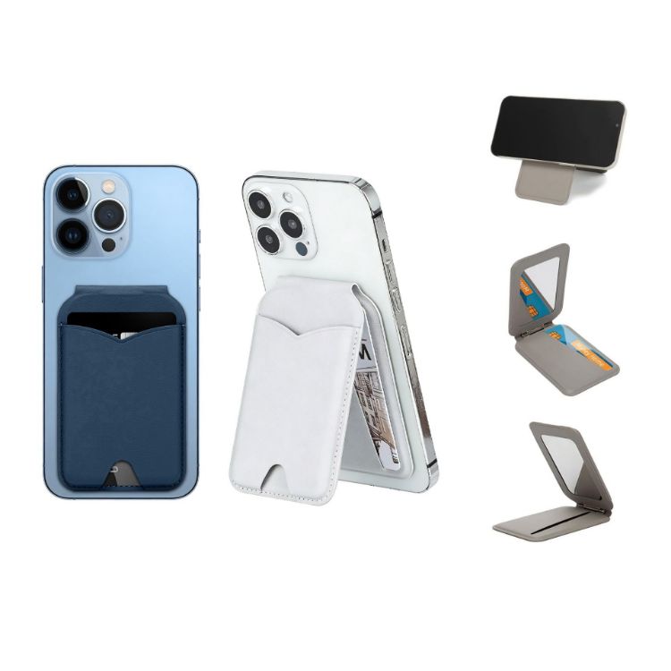 Picture of PU Magnetic Card Holder with Mirror