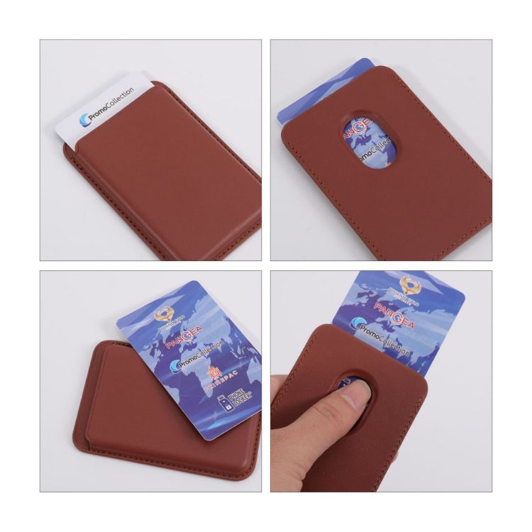 Picture of PU Magnetic Phone Card Holder