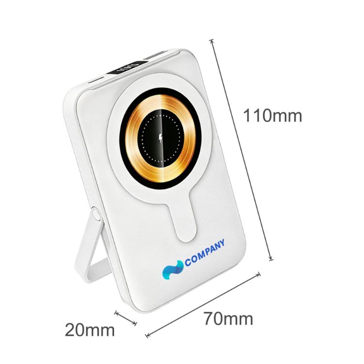 Picture of 10000mAh Magnetic Wireless  Power Bank with Phone Stand