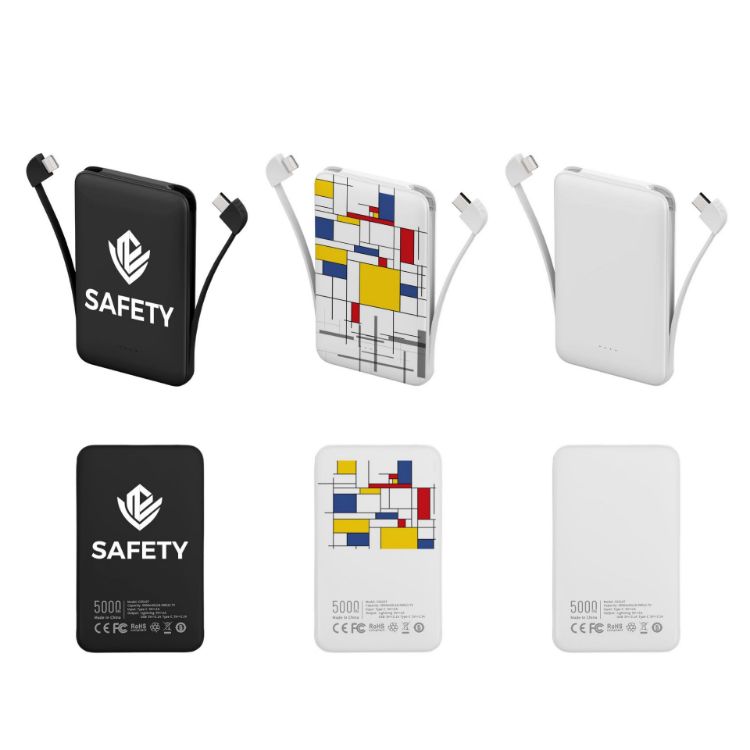 Picture of 5000mAh Slim  Power Bank with Charging Cable