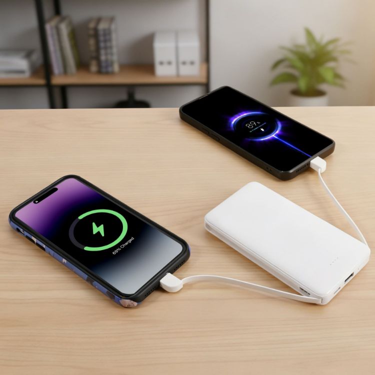 Picture of 10000mAh Slim  Power Bank with Charging Cable