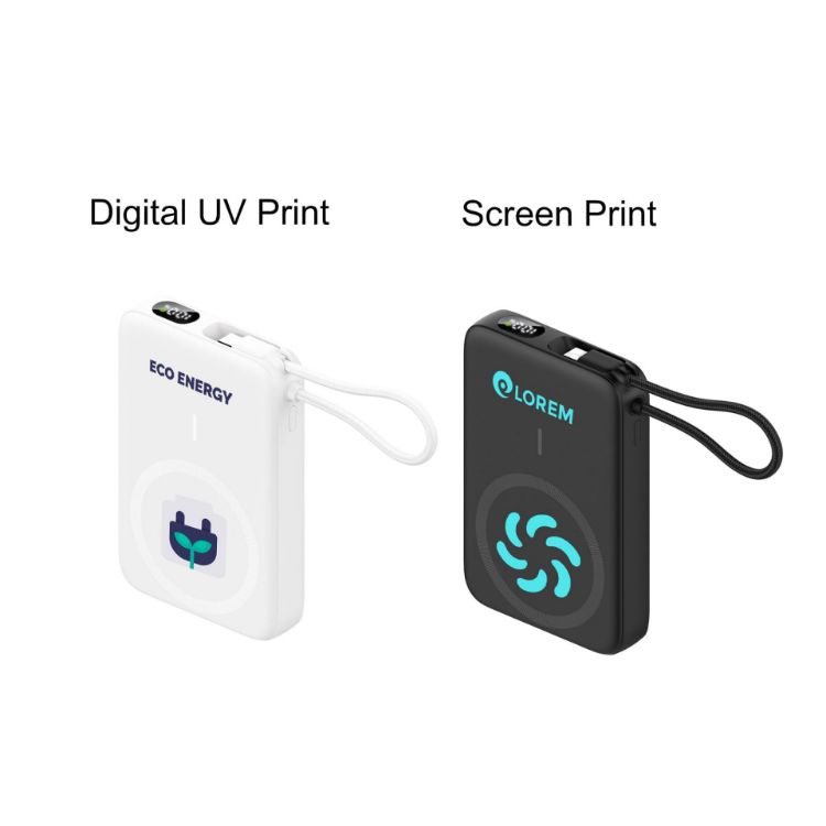 Picture of 10000mAh Magnetic Wireless  Power Bank with Charging Cable