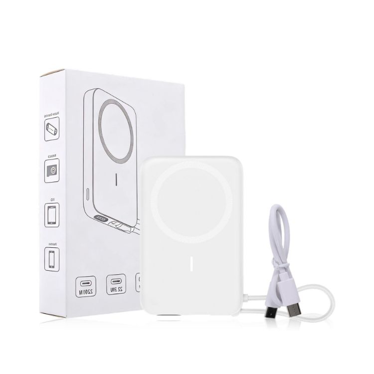 Picture of 10000mAh Magnetic Wireless  Power Bank with Charging Cable