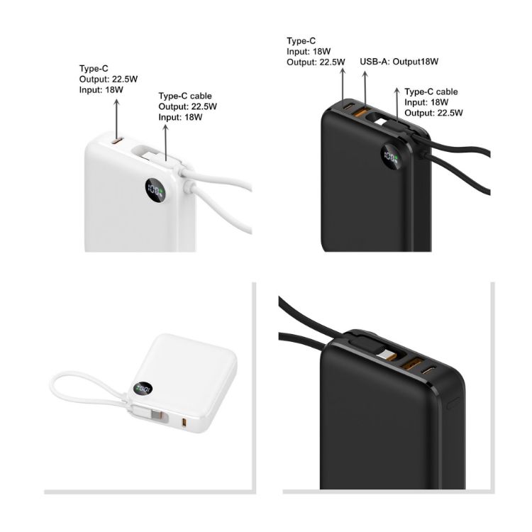 Picture of 10000mAh Power Bank with Charging Cable