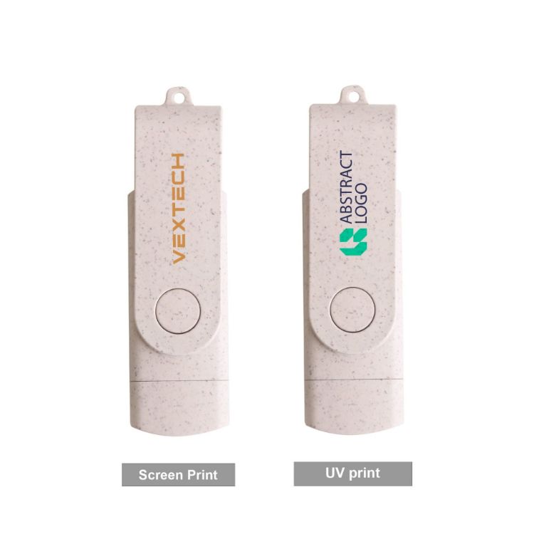 Picture of Double-end Eco Swivel Type C Flash Drive