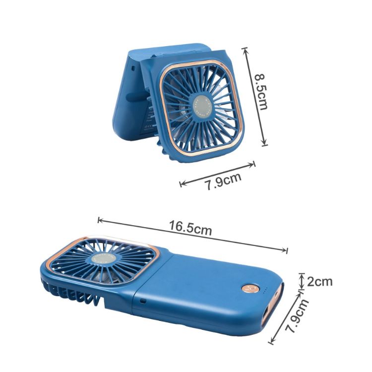 Picture of Folding Neck Fan With Phone Stand