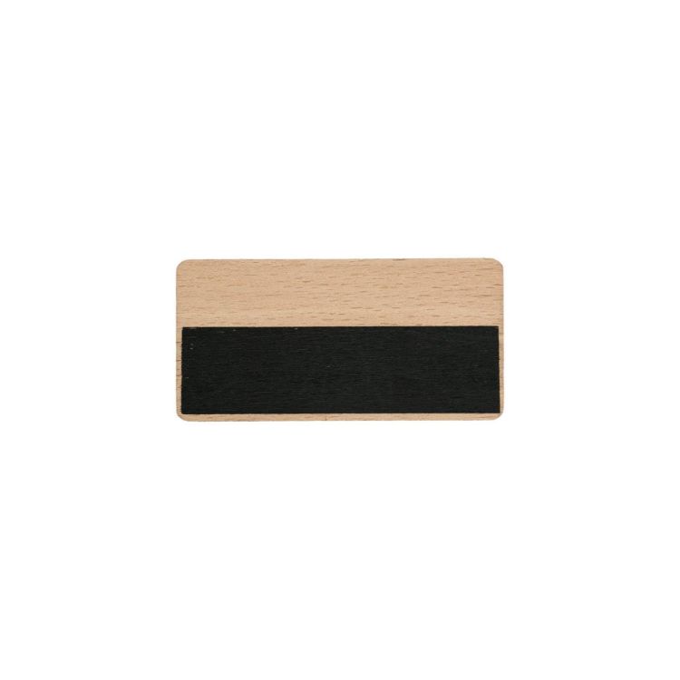 Picture of Erasable Wooden Chalkboard Name Badge