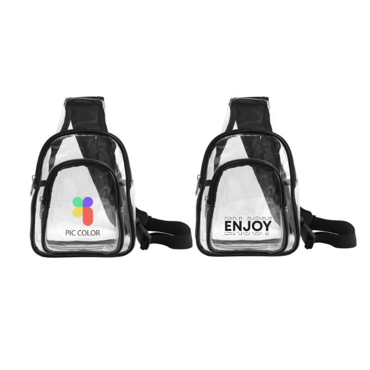 Picture of Clear PVC Crossbody Backpack