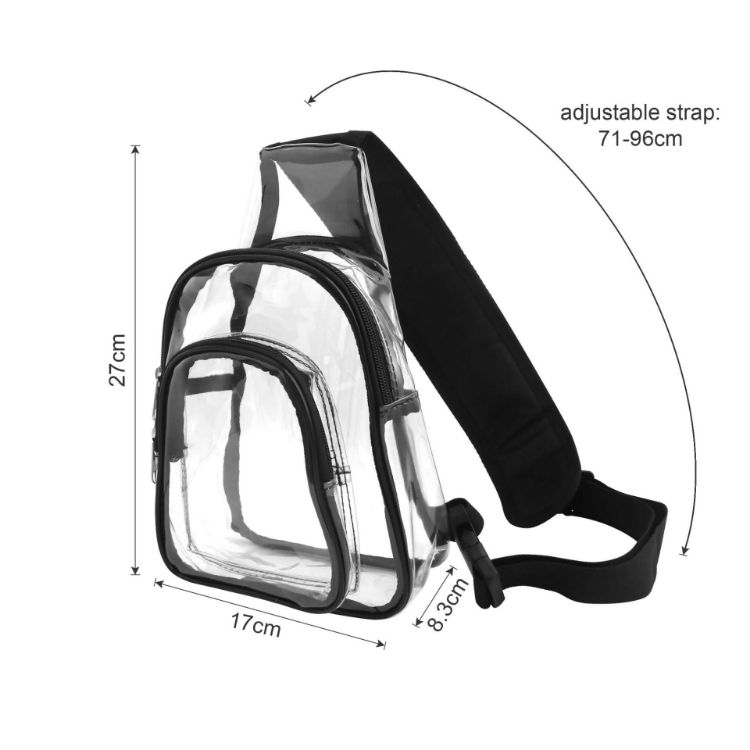 Picture of Clear PVC Crossbody Backpack