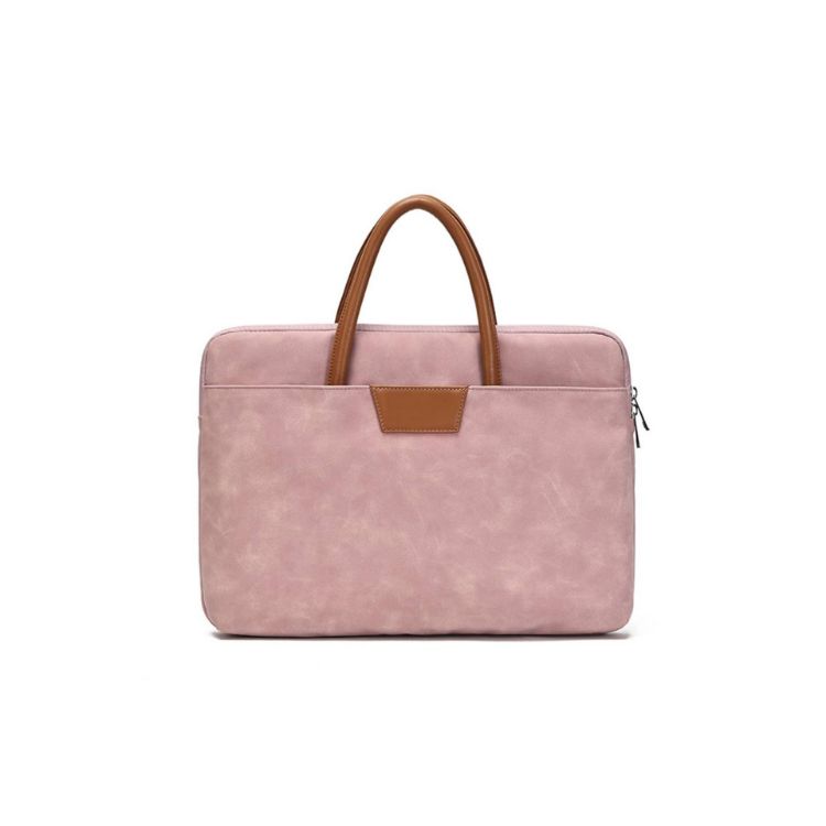 Picture of Suede PU Leather Laptop Bag