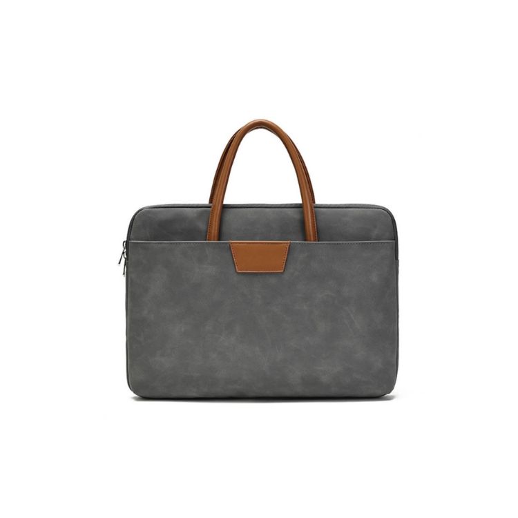 Picture of Suede PU Leather Laptop Bag