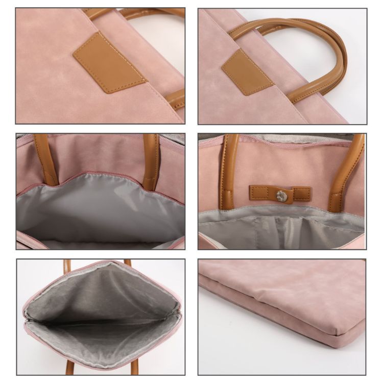 Picture of Suede PU Leather Laptop Bag