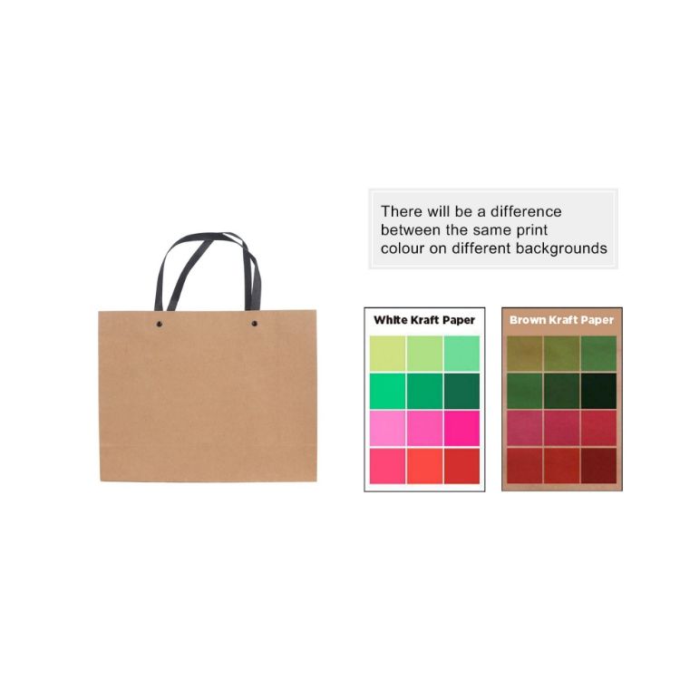 Picture of Medium Crosswise Paper Bag with Knitted Handle(320 x 250 x 110mm)