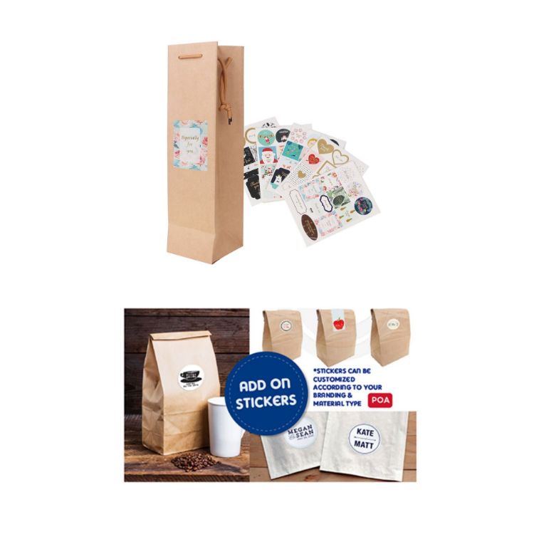 Picture of Wine Bottle Paper Bag(100x360x100mm)