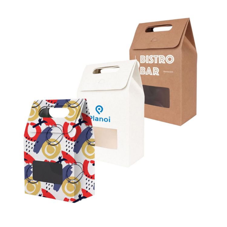 Picture of Die cut Handle Bag with Window(100x160x60mm)