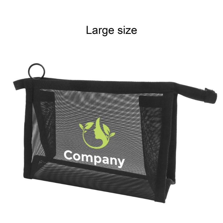 Picture of Nylon Mesh Triangular Cosmetic Bag