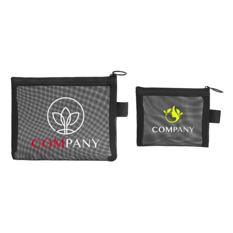 Picture of Nylon Mesh Flat Cosmetic Bag