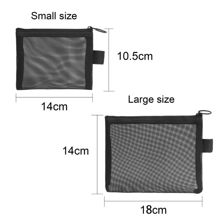 Picture of Nylon Mesh Flat Cosmetic Bag