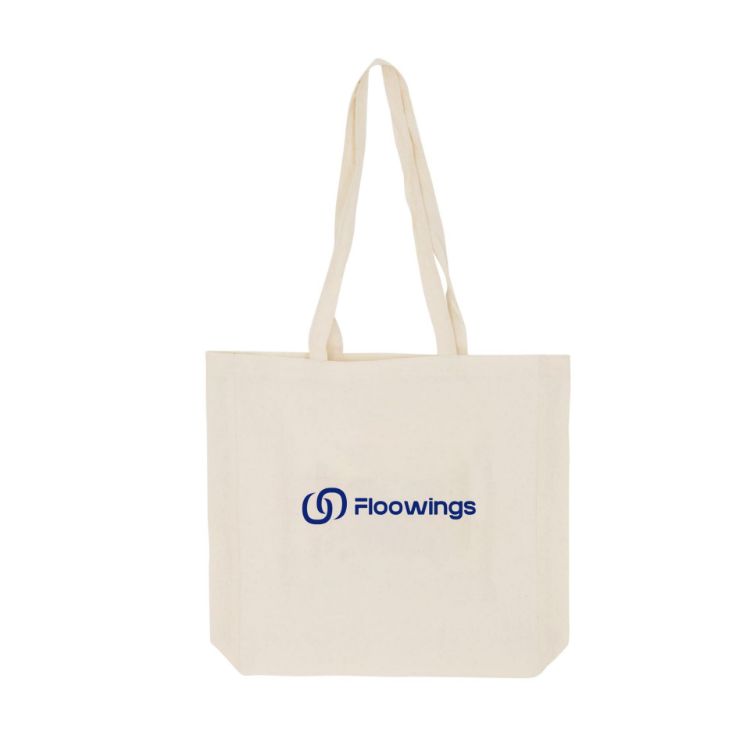 Picture of 170gsm Long Handle Calico Bag with Gusset