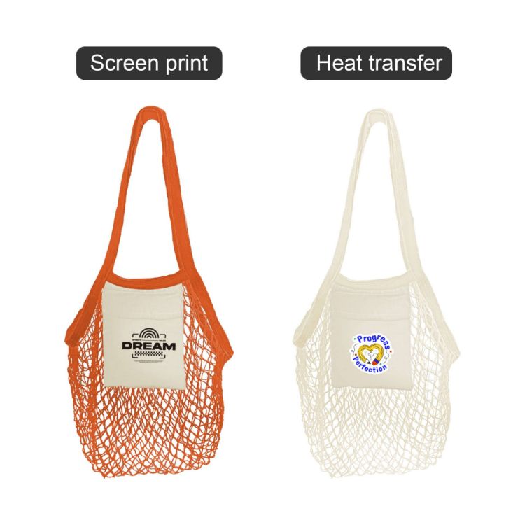 Picture of Mesh Foldaway Cotton Tote bag