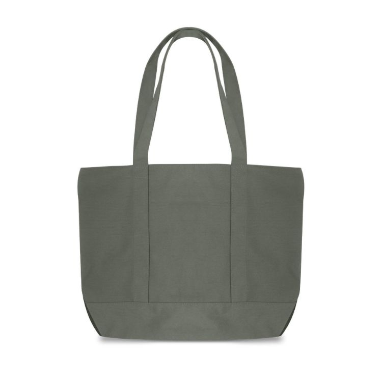 Picture of Canvas Zippered Tote Shoulder Bag
