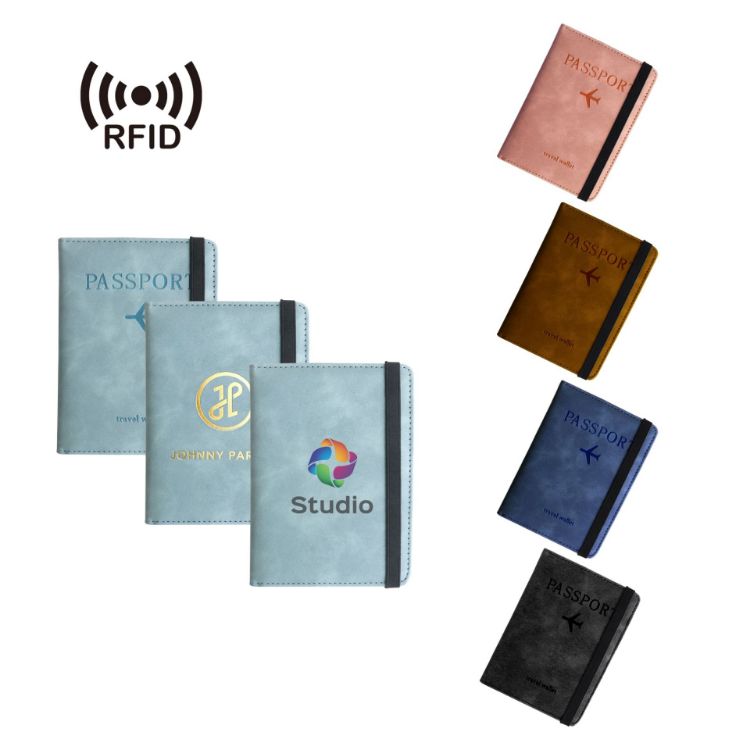 Picture of RFID Multifunctional PU Leather Passport Holder