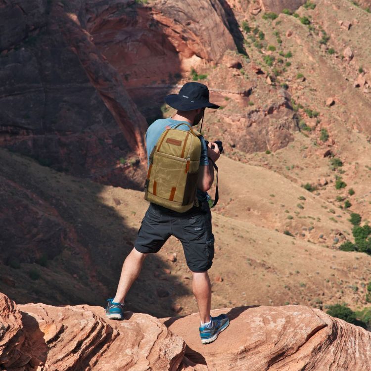 Picture of Waxed Canvas Camera Sling Bag