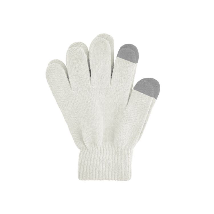Picture of Adults Plain Knitted Gloves with Woven Label