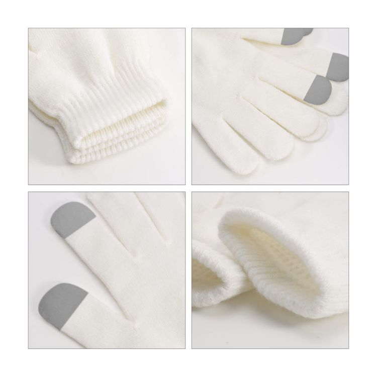 Picture of Adults Plain Knitted Gloves with Woven Label