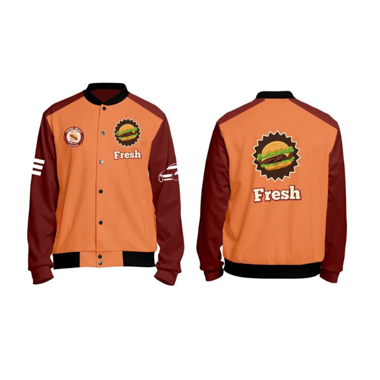 Picture of Unisex Polyester Scuba Sublimated Varsity Jacket