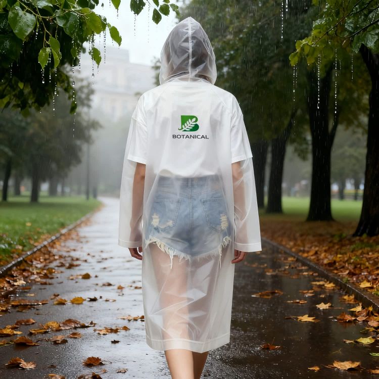 Picture of Reusable Adult EVA Digital Print Raincoat