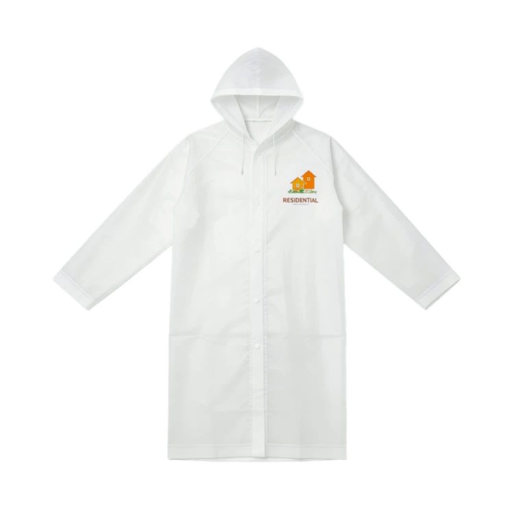 Picture of Reusable Adult EVA Digital Print Raincoat