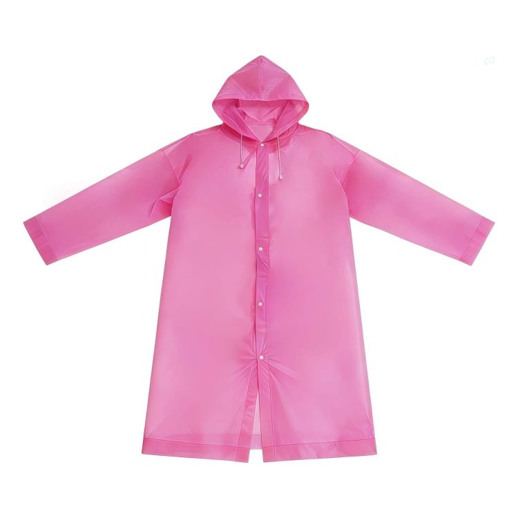 Picture of Reusable Adult PEVA Screen Print Raincoat