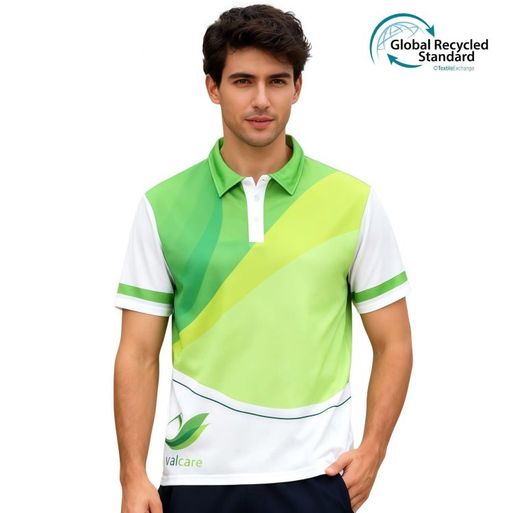 Picture of Unisex Adults RPET Sublimated Basic POLO