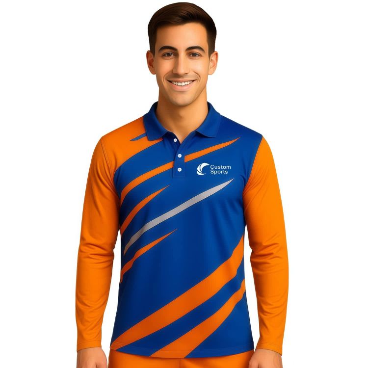 Picture of 100% Poly Milk Silk Sublimated Basic Long Sleeves POLO