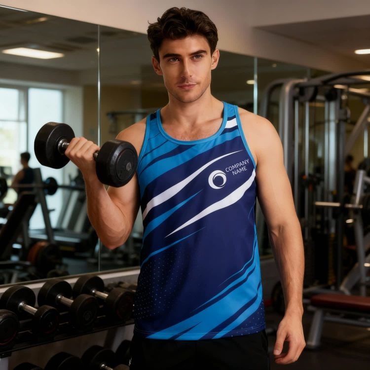 Picture of 100% Polyester Sublimated Sports Singlet