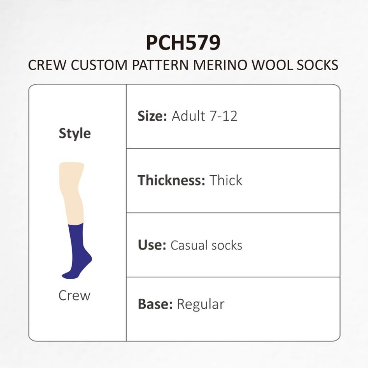 Picture of Crew Custom Pattern Merino Wool Socks