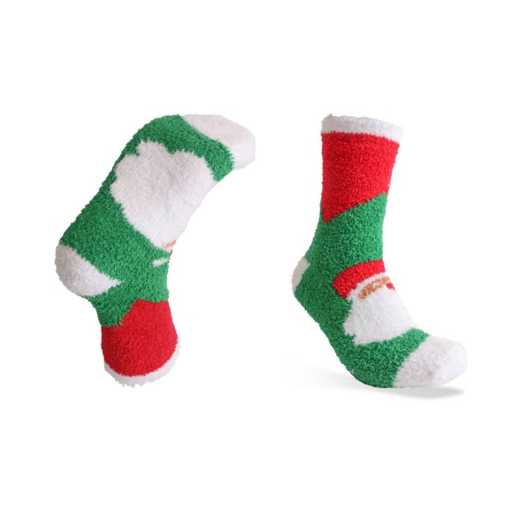 Picture of Crew Custom Pattern Coral Fleece Socks