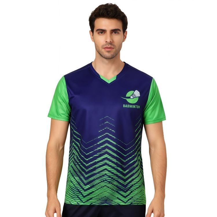 Picture of Unisex Adults 100% Polyester Sublimated Insert Collar T-shirt