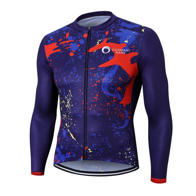 Picture of Men's Sublimated Long Sleeve Cycling Jersey