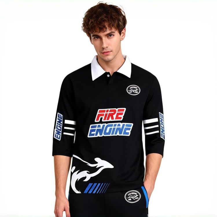Picture of Highly Customized Three-Quarter Sleeve Football Jersey